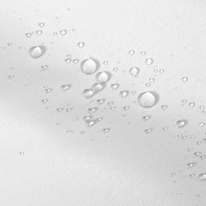 ALYVIA SPRING Stall Fabric Shower Curtain Liner Waterproof - 48" x 72", Soft & Lightweight Stall Size Shower Curtain with Magnets, Machine Washable - 48x72, White