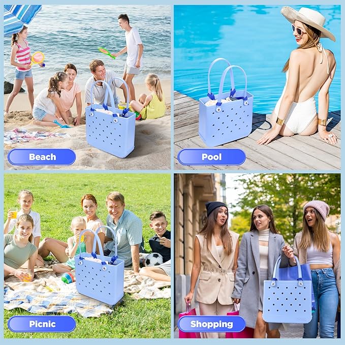 OUTXE Beach Bag Organizer Compatible with Baby Bogg Bag Accessories Inserts, Lightweight Mesh Insert Divider Pouch for Small Bogg Bags, Beach Tote Bags Insert for Organizing