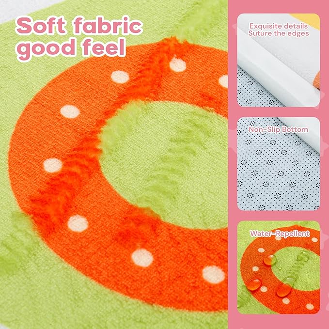 Baby Play Mat for Floor,1.3" Thick Elasti-Foam Playpen Mat for Tummy Time, Easy Care with Non-Slip Cushioned for Infant,Kids and Toddler Crawling