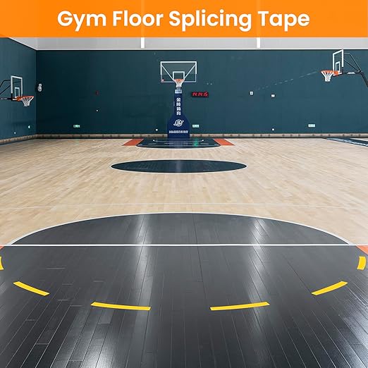 TAPEBEAR Floor Tape Yellow Vinyl Tape 2" x 36yds, Floor Caution Marking Dance Splicing Tape Safety Warning Stripe Abrasion-Proof Waterproof for Gym, Warehouse, Traffic Signage, Color Coding, 3Rolls