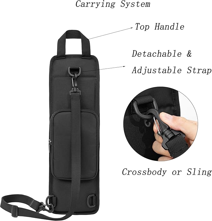 Clear Playmat Tube Case Compatible with TCG/MTG Mat, Gaming Playmat Tube Storage Bag with Dice Holder for 2 PCS W14” X L24” Playmats, Card Game Play Mat Container Bag with Adjustable Shoulder Strap