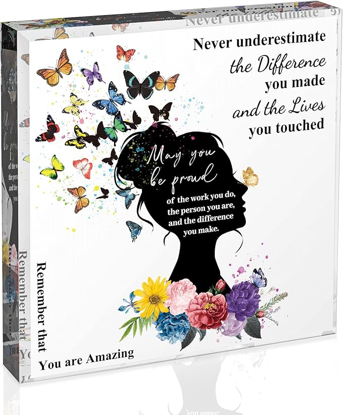Inspirational Gifts for Women Friends Birthday, Teacher Appreciation Gifts, Thank You Gift for Coworker, Farewell Gift for Friends Female Nurse Counselor Boss Lady Sister