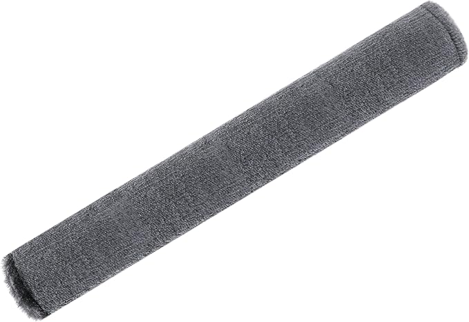 Amooca Soft Faux Fur Universal Fit Seatbelt Cover Car Truck SUV Airplane Seat Belt Shoulder Pad for Carmera Backpack Straps Neck Cushion Protector Extra Long 19.7in Dark Gray