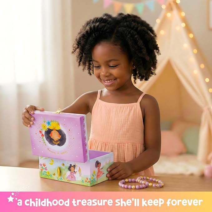 Giggle & Honey® Musical Ballerina Jewelry Box for Girls | Music Boxes for Little Girls | Toddler Jewelry Box for 4 Year Old Kids | Toys for Toddlers | Birthday Gifts for Kids 5, 6, 7, 8, 9 Years