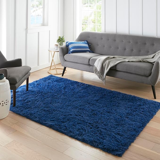 Ophanie Area Rugs for Bedroom Living Room,Color 6- Blue,Size 3' x 5',Shape Rectangular