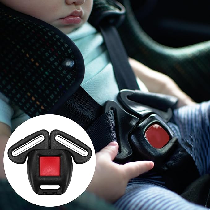 Stroller and Car Seat Replacement Crotch Buckle 3-Point Clip Kit fit for The First Years Products of Baby Toddler Chair/Car Seat – Harness Connector Only, No Straps Included