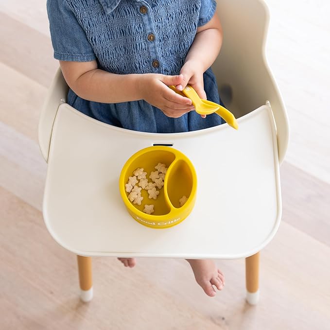 Bella Tunno Silicone Suction Bowl for Toddlers and Babies, Food Grade BPA Free Silicone, Non Slip Suction Base, Microwave & Dishwasher Safe, Ideal Baby-Led Weaning & Self Feeding Bowl, Miss Mess