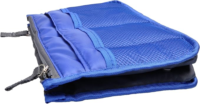 Vercord Purse Organizer Insert for Handbags Bag Organizers Inside Tote Pocketbook Women Nurse Nylon 13 Pockets Sapphire Blue Large
