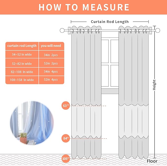 XiDi Pink Grey Blue 54 Inches Curtains for Girls Bedroom 2 Panels Set, Blackout Rainbow Curtains for Kids Room Decor, Unicorn Wall Decals Drapes for Little Girl Nursery Room 52 Inches Wide