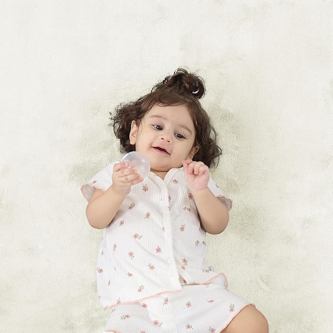 1.3" Thick Baby Play Mat for Floor, 79x79 Playpen Mat, Pro Soft Flannel Foam Mats Toddler Infant Kids Crawling for Nursery Rug Playroom Living Room Waterproof Easy Care Non-Slip (Ivory)