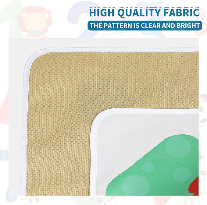 High Chair Splash pad, 51" 51 Non-Slip Waterproof Multi-Purpose Splash pad, Washable Splash pad for high Chair Floor Protection Table Cloth Portable Early Education Picnic Play mat (2)