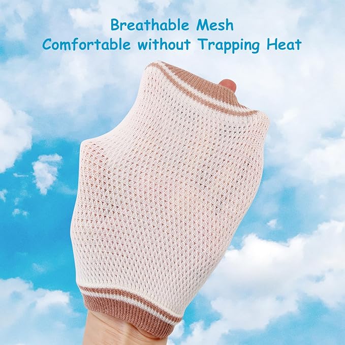 NASHRIO Baby Knee Pads for Crawling, Anti-Slip and Protect Toddlers Knees. Knee Warmer and Breathable 3D Mesh for Boys and Girls, 3 6 12 Months Old Baby Must Haves (3 Pairs)