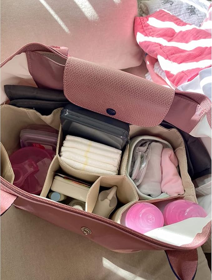 Comicfs Baby Diaper Bag Insert Organizer (Dimensions: 12 X 6.4 X 8 Inch, Khaki)