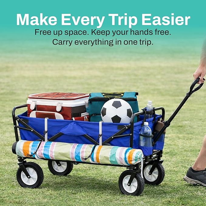Extra Large Wagon Hooks for Camp Chairs and Umbrellas – Heavy Duty Wagon Accessories for Beach Trips, Camping, Sports Events, Travel, and Stroller Wagons