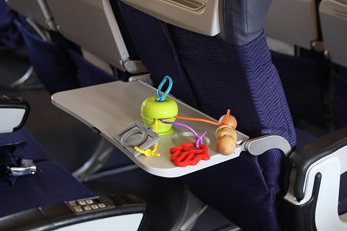 Suction Cup High Chair Toys Holder | 3 Toy Tethers Keep Toys from Falling | Holds Teethers, Snack Cups | for Babies 6-12 Months | Perfect for Travel and Restaurant