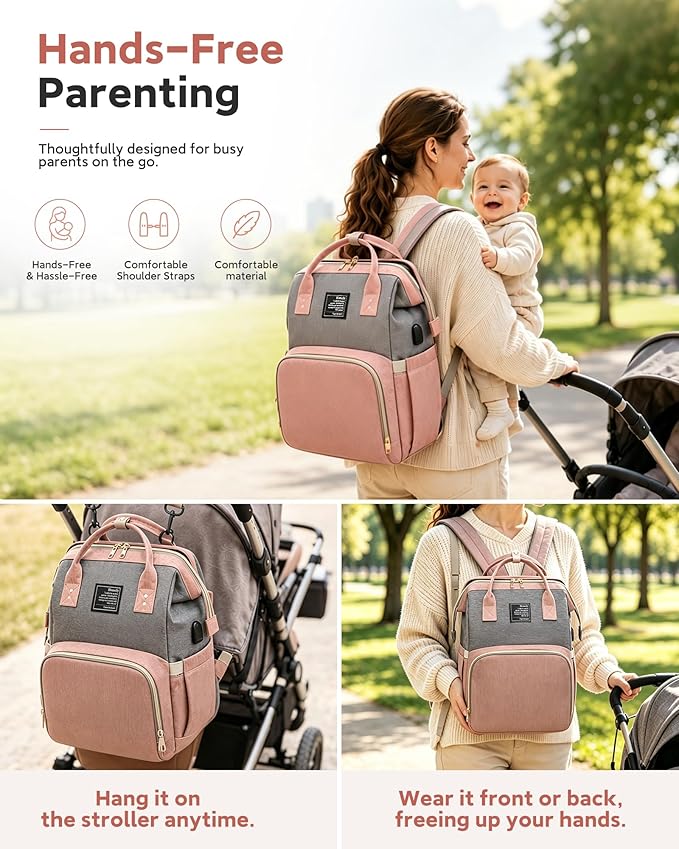 Black boy Diaper Bag Backpack: Baby toddler Bags with Changing Station for Women Men Girls Mom Dad Large Travel Backpack Pañaleras Modernas Para Bebe Niña Niño Newborn Essentials Baby New Born Gift