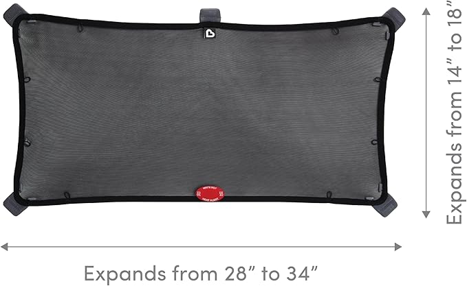 Munchkin® Brica® Magnetic Stretch to Fit™ Sun Shade,Black,(Pack of 12)