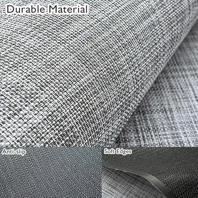 Sycoodeal Office Chair Mat for Hardwood & Tile Floor,Computer Gaming Chair Mat for Rolling Chairs Non-Curve, Anti-Slip, Heavy Duty Floor Protector for Home Office,Grey (40" x 48")