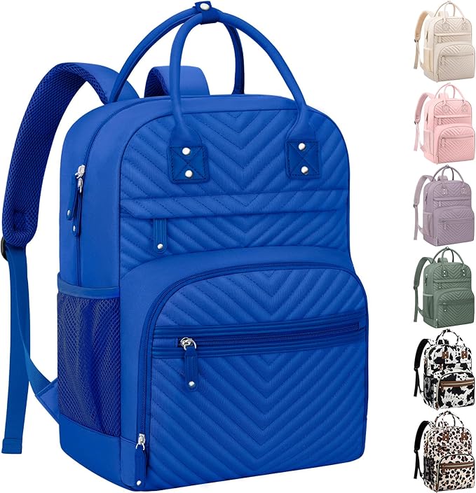 Diaper Bag Backpack Tote for Women Large Capacity, Baby with Insulated Pockets Multifunctional Bags For Girl Boy Waterproof Boys Girls Mama Maternity Travel Royal Blue