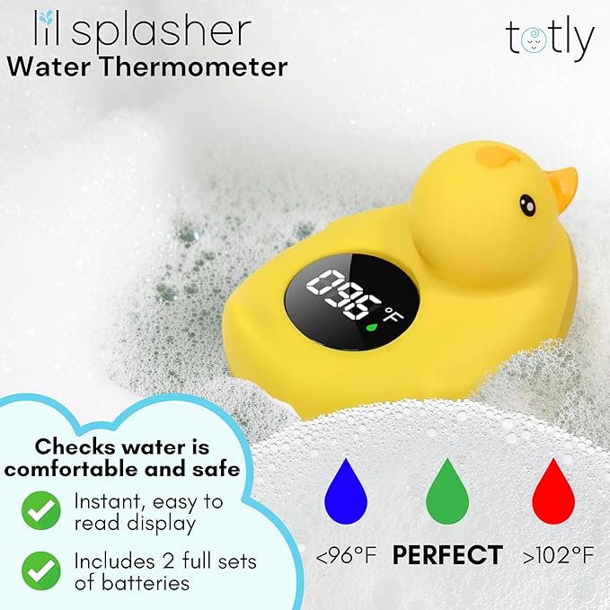 6pcs Bath Kneeler and Elbow Rest pad Set - Complete Bathtime Kit with 2 Cushions, Rinse Cup, Spout Cover, Thermometer & Non-Slip Mat