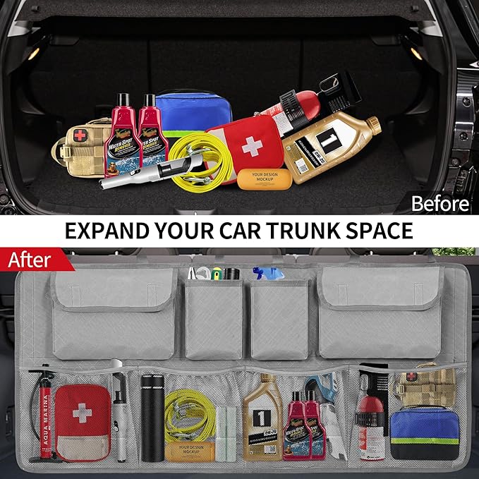 Car Trunk Organizer Storage (Dimgrey)