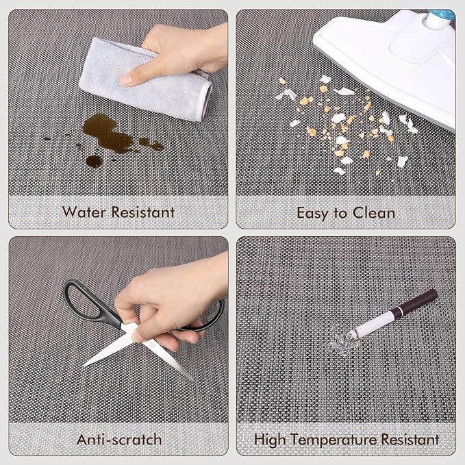 Blvornl Office Chair Mat for Hardwood Floor, 36" x 48" Desk Computer Chair Mat for Hard Wood and Tile Floor, Large Anti-Slip Hard Floor Protector Rolling Chair Mat, PVC Mat Desk Rug for Office Home