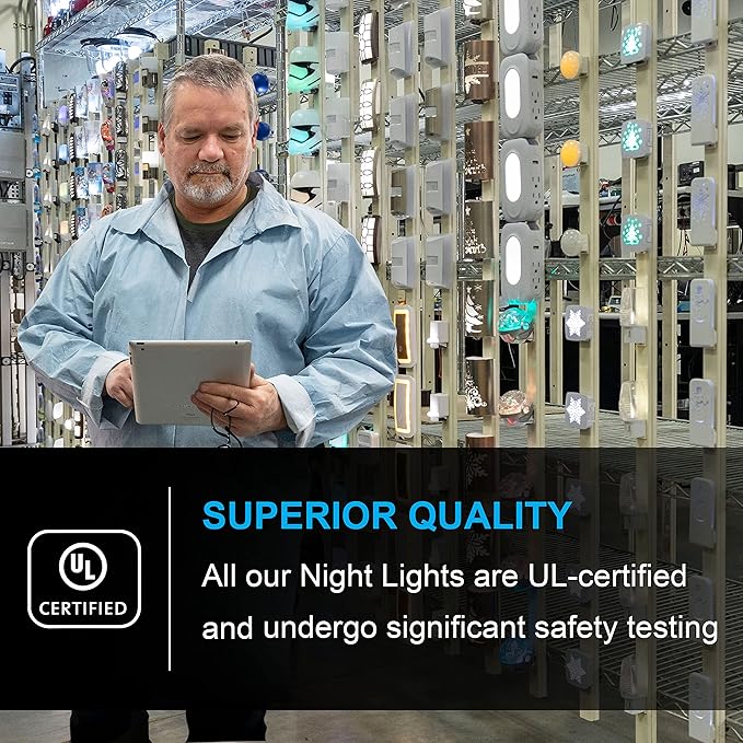GE LED Night Light, Plug-in, Dusk to Dawn Sensor, Warm White, Ambient Lighting, Ideal Kids Adults Nightlight for Bedroom, Bathroom, Nursery, Hallway, Kitchen, 30966, 2 Pack