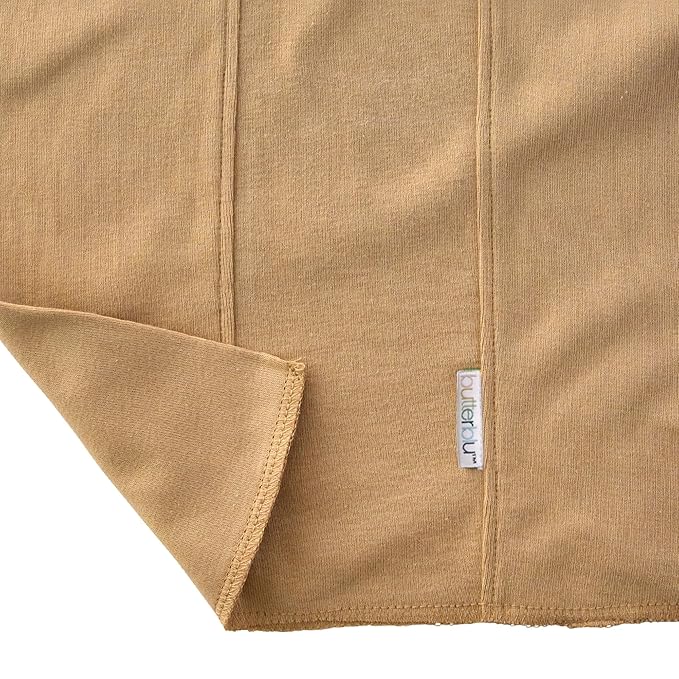 Butterblu Bailey 5-Pack Burp Cloths 100% Organic Cotton Knit for Newborn & Baby Boys & Girls, Terra, One Size