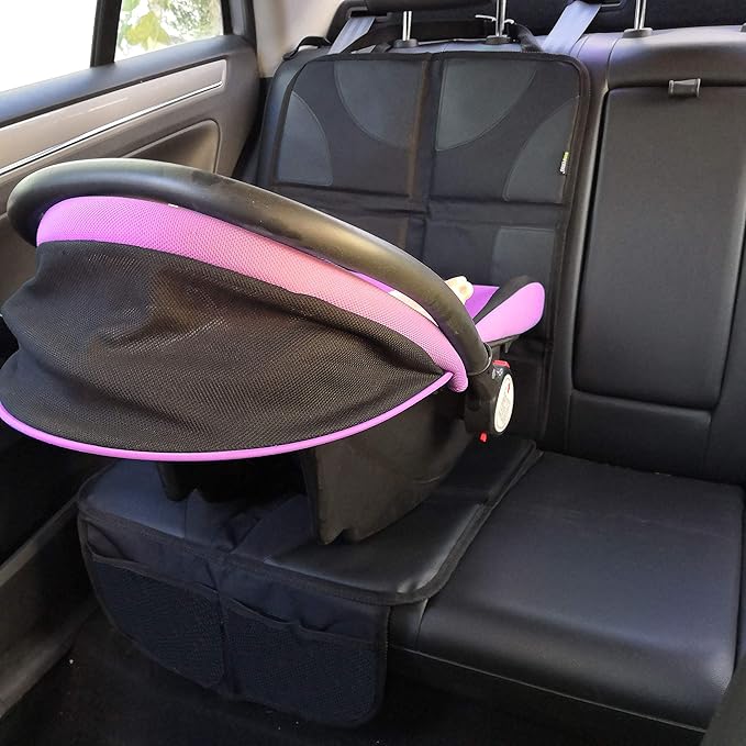 Sunferno Car Seat Protector for Child Car Seat – Baby Car Seat Cover for Ultimate Protection | Keeps Upholstery Clean, Safe & Damage-Free | Waterproof, Padded & Anti-Slip for Stress-Free Rides