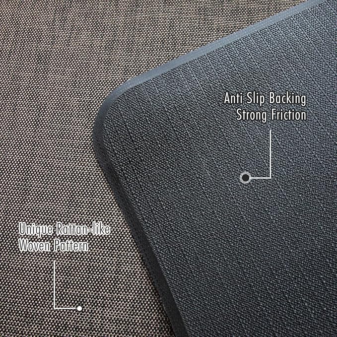 Wansimoo Office Chair Mat for Hardwood and Tile Floor, 40"x55" Floor Mat, Heavy Duty Computer Gaming Chair Mat, Anti-Slip, Non- Curve, Desk Chair Mat,Floor Protector for Home Office(Coffee)