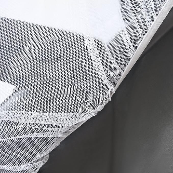 Universal Backpackers Baby Mosquito Net for Stroller, Car Seat & Bassinet – Premium Infant Bug Netting for Jogger, Carrier & Pack N Play – Toddler Canopy & Gift Packaging White