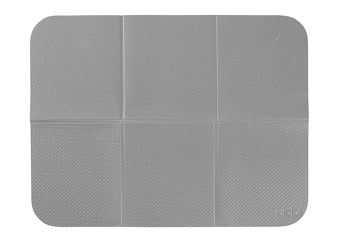 Ubbi On-the-Go Diaper Changing Baby Mat, Soft and Comfortable Diaper Bag Accessory Must Have for Newborns, Easy to Clean, Portable Folding Pad, Baby Traveling Accessories, Gray (Pack of 2)