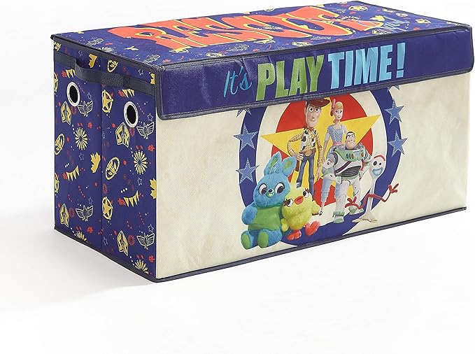 Idea Nuova Toy Story 4 Collapsible Children’s Toy Storage Trunk, Durable with Lid