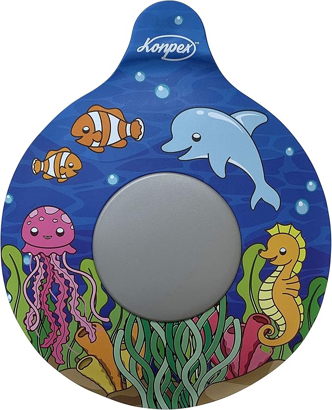 Bathtub Stopper Tub Drain Plug Stopper, Adorable Universal Silicone Bath Drain Cover, Beautiful Coral Reef Illustration, Kids Tots Babies Gift
