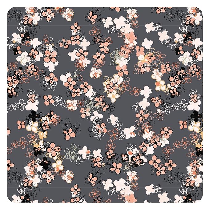 BapronBaby Ditsy Floral Bapron - No Neck Tie Safer Bib for Baby & Toddler - Soft Waterproof Stain Resistant - Machine Washable - Sz Baby/Toddler 6m-3T