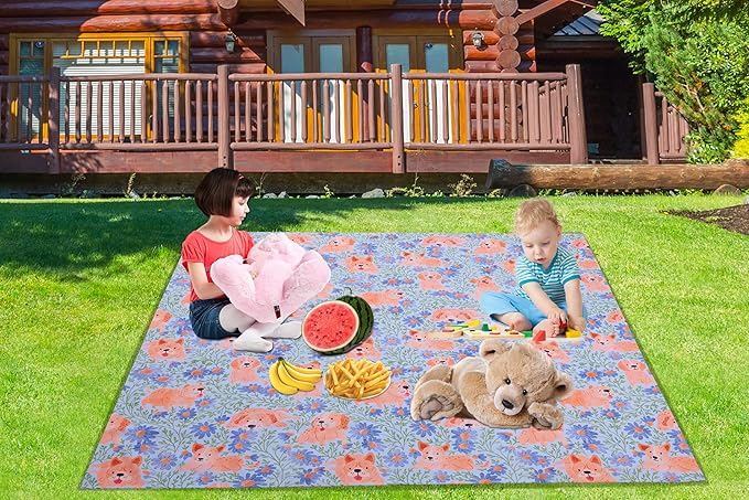 Splat Mat for Under High Chair/Arts/Crafts, Waterproof and Anti-Slip Splash Mat Floor Protector, Washable Highchair Floor Mat, 51 Inch Reusable Messy Mat and Baby Feeding Table Cloth