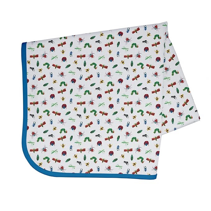 BapronBaby Eric Carle Bug World Splash Mat - Waterproof Catch-All for Under High Chairs, Floors, Tables, Playtime or Arts & Crafts - Machine Washable - 45" x 45”