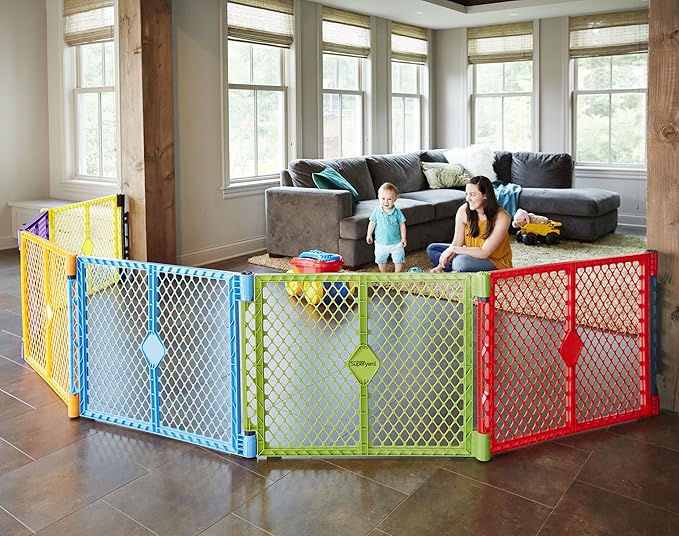 Toddleroo by North States - Superyard Wall Mount Kit: Play Yard Wall Mount Kit Compatible with SuperyardPlay Pens - Made in USA - Gray