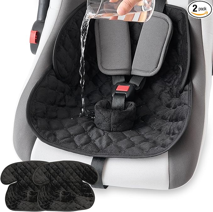 2 Pack Waterproof Piddle Pads Carseat Potty Training Car Seat Protector Waterproof Car Seat Liner Cover to Prevent Pee