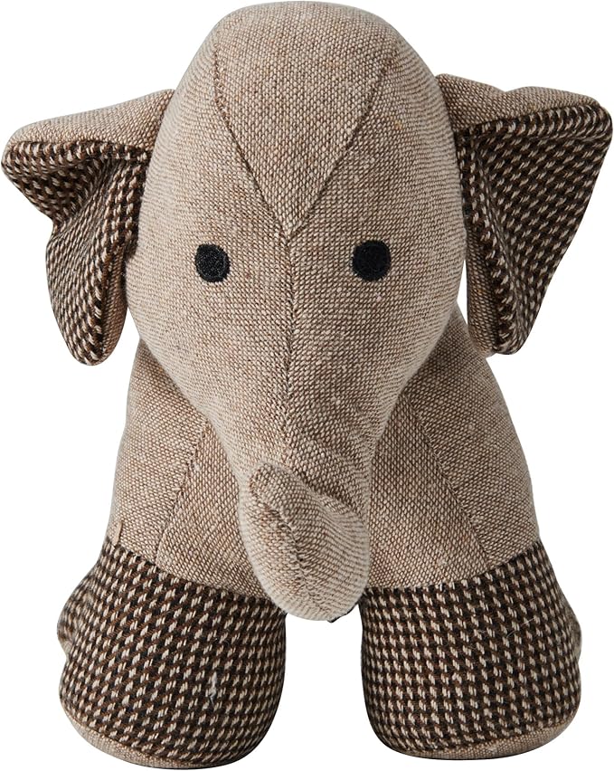 Cute Decorative Door Stopper for Bottom of Door and Inside Door Decorative.Soft and Weighted Door Stop to Keep Door Open for Home and Office(Elephant)