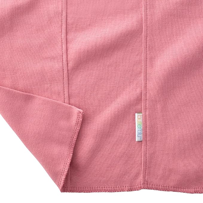 Butterblu Bailey 5-Pack Burp Cloths 100% Organic Cotton Knit for Newborn & Baby Boys & Girls, Pink, One Size