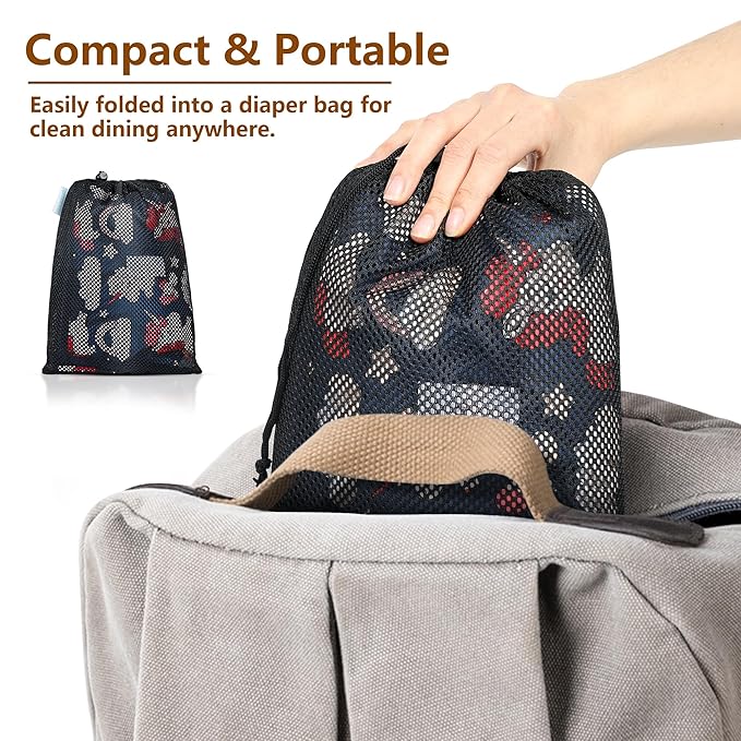 High Chair Cover for Baby Restaurant: Sprouterie Baby High Chair Covers for Restaurant Highchair with Safety Harness Stain and Slip Resistant Waterproof Portable for Outdoor Indoor Eating (undefined)