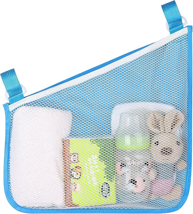 Accmor Universal Stroller Organizer, Side Sling Stroller Organizer, Mesh Cargo Net Stroller Storage Caddy Accessories, Stroller Bag Accessories Fits for Uppababy, Nuna, Baby Jogger, Doona Strollers