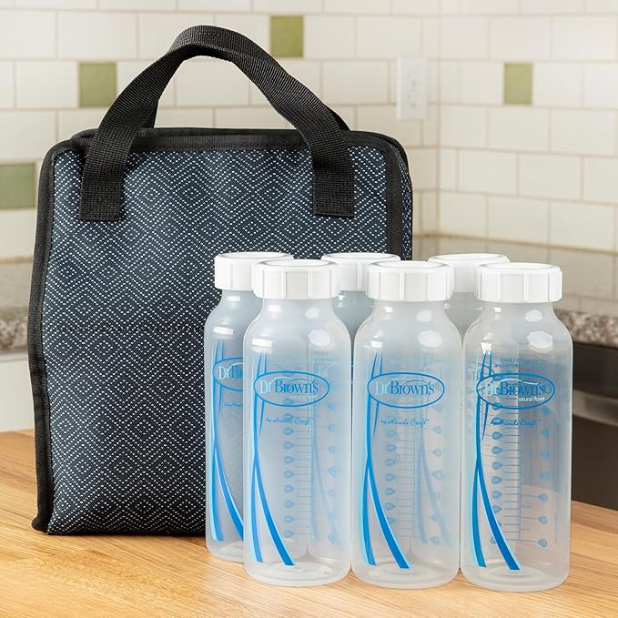 Dr. Brown's Narrow Storage/Travel Caps for Anti-colic Options+ Baby Bottles, fits 8 oz/250 mL and 4 oz/120mL, BPA-Free, 3-Pack