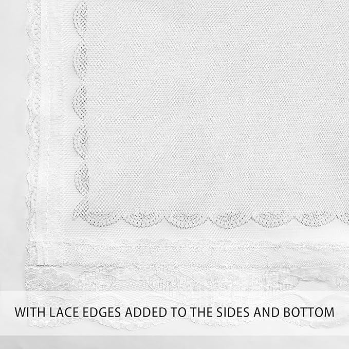 XiDi White Curtains with Sheer Overlay for Girls Bedroom 2 Panels Blackout Double Layer Curtains 63 Inches Length for Kids Princess Nursery Room Star Cut Out Home Decor Grommet Window Drapes W52 X L63