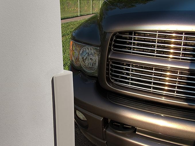 urbanhouse Ultra High-Density Heavy Duty Corner Guard Edge Protector & Bumper for Parking Garages, Workshops and Warehouses - Neutral Off White, 24 Inches - 1 Each