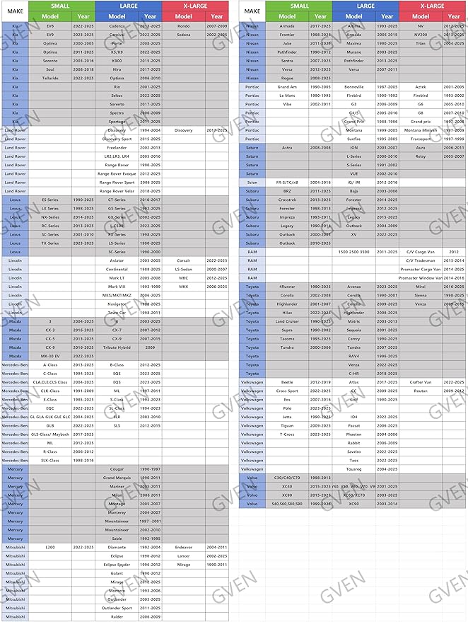 GVEN Windshield Sun Shades Car Sun Shade Protector Blocks UV Rays for Full-Size Sedan & SUV, Mid-Size SUV, Sports Cars, Wagon and Mid-Size Pickup Truck Car Accessories (Red, L)