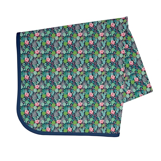 BapronBaby Desert Floral Splash Mat - Waterproof Catch-All for Under High Chairs, Floors, Tables, Playtime or Arts & Crafts - Machine Washable - 45" x 45”