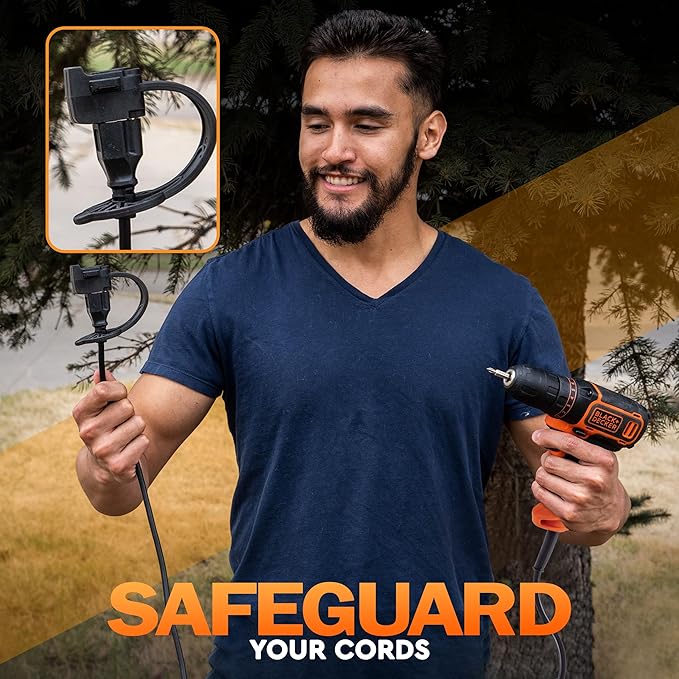Outdoor Weatherproof Plug Cover - Extension Cord Waterproof Protector Covers for 120v Electric, 3 Prong Male End Weather Proof Exterior Ends Caps for Outside Electrical Plugs (20,Orange)