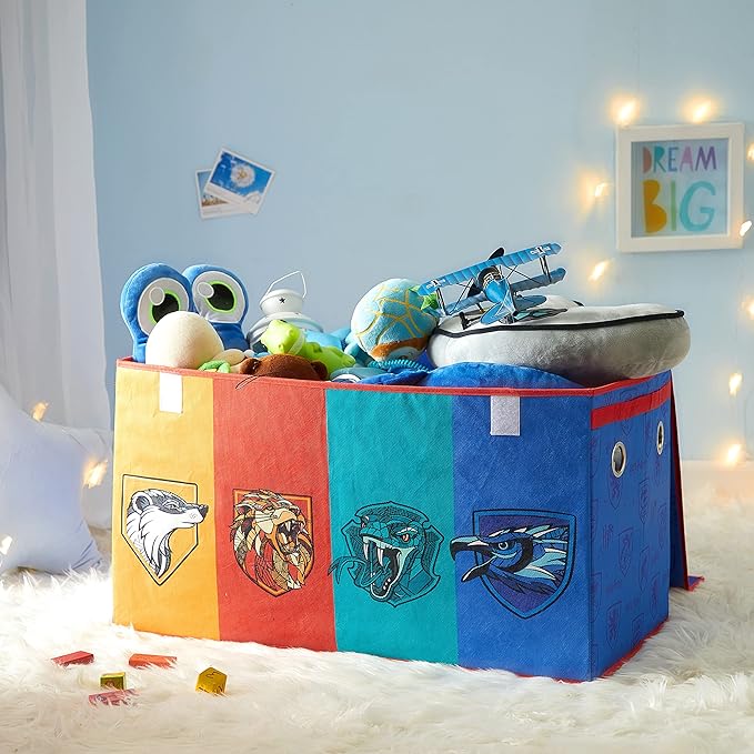 Harry Potter Collapsible Storage Trunk with Lid, 28" W x 16" D x 14.5" H